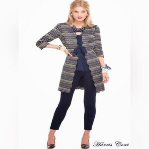 Lilly Pulitzer Tweed Harris Coat NWOT